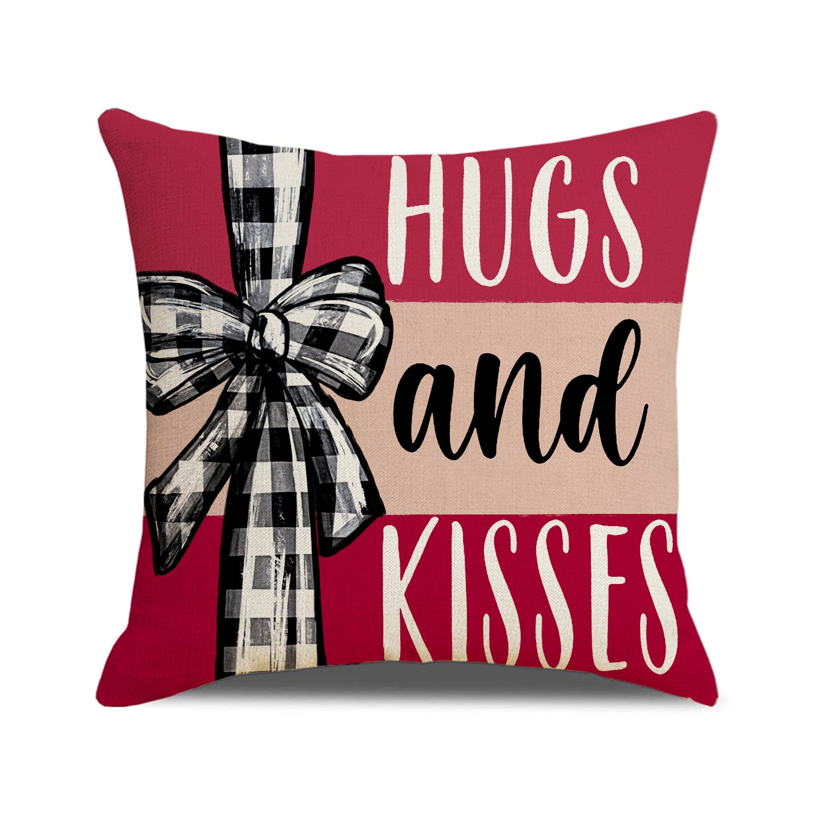 Valentine Heart Pillow Covers Set with Love Letter Prints