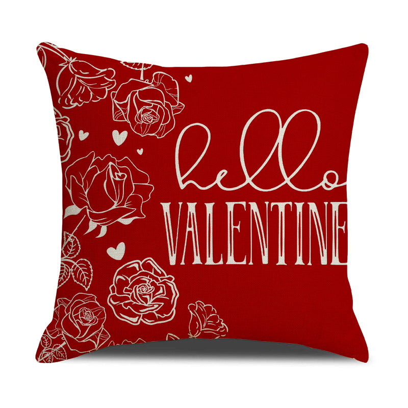 Valentine Red Heart Throw Pillow Covers for Cozy Home Décor
