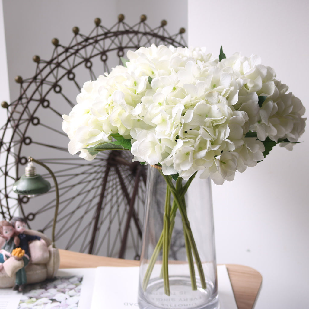 Artificial Hydrangea Flower Head Faux Wedding Home Decor