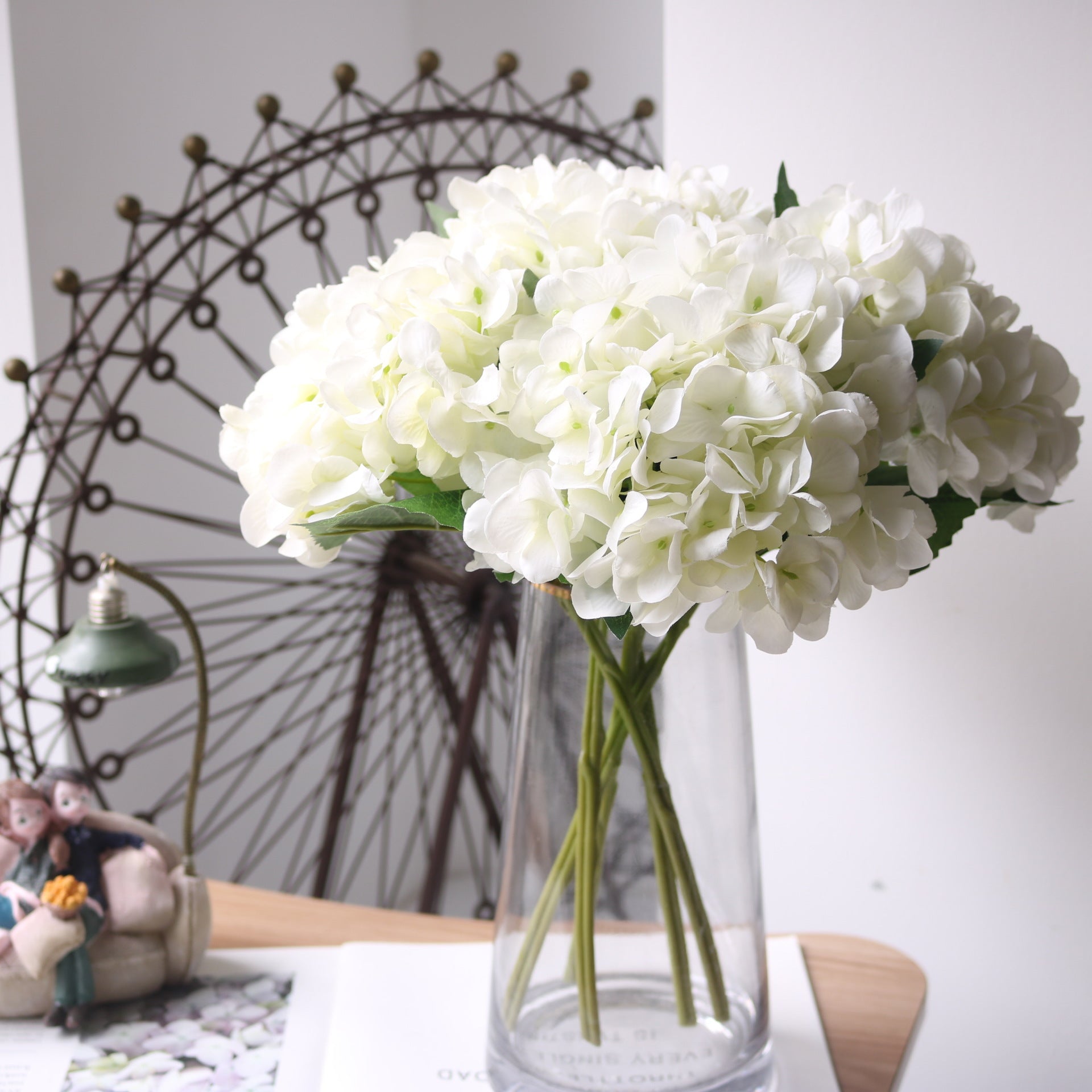 Artificial Hydrangea Flower Head Faux Wedding Home Decor