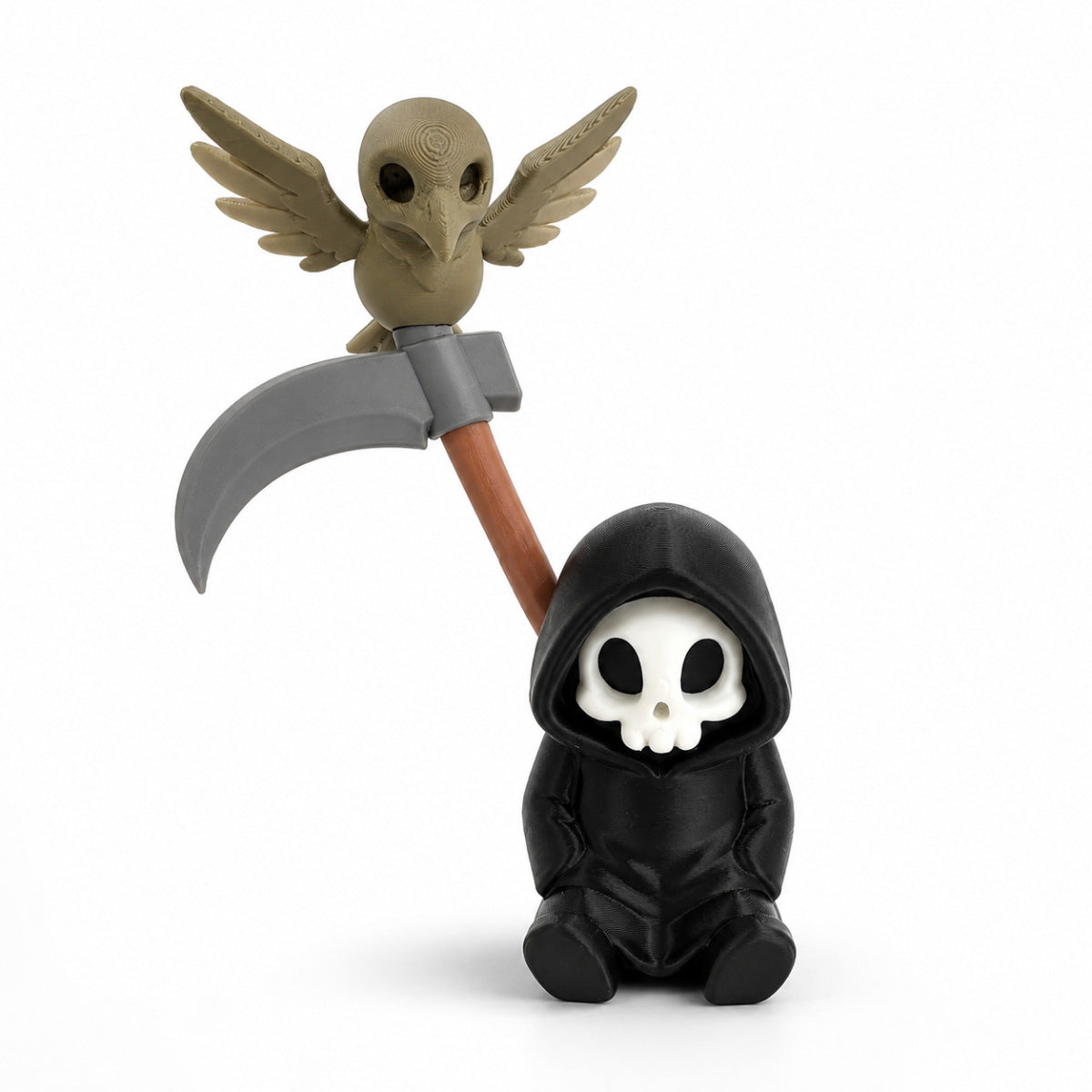 3D Printed Halloween Grim Reaper Decoration Keychain
