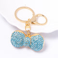 Rhinestone Bow Keychain Bling Bag Charm Car Key Ring
