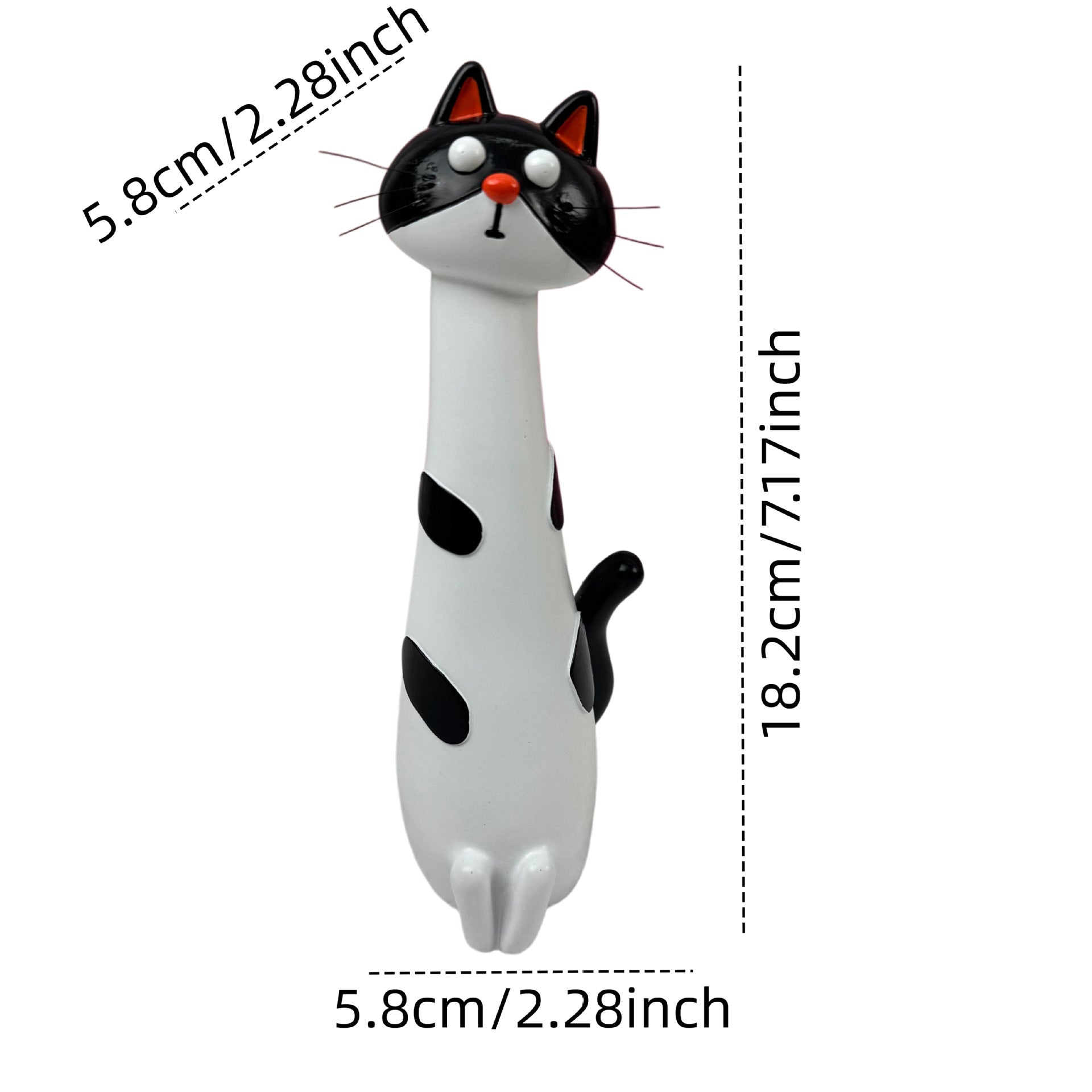 Resin Cat Flower Vase Whimsical Animal Planter Home Decor