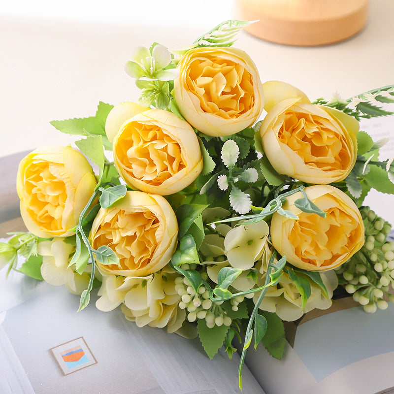 Valentine’s Day Nordic Faux Peony Bouquet Wedding Home Decor