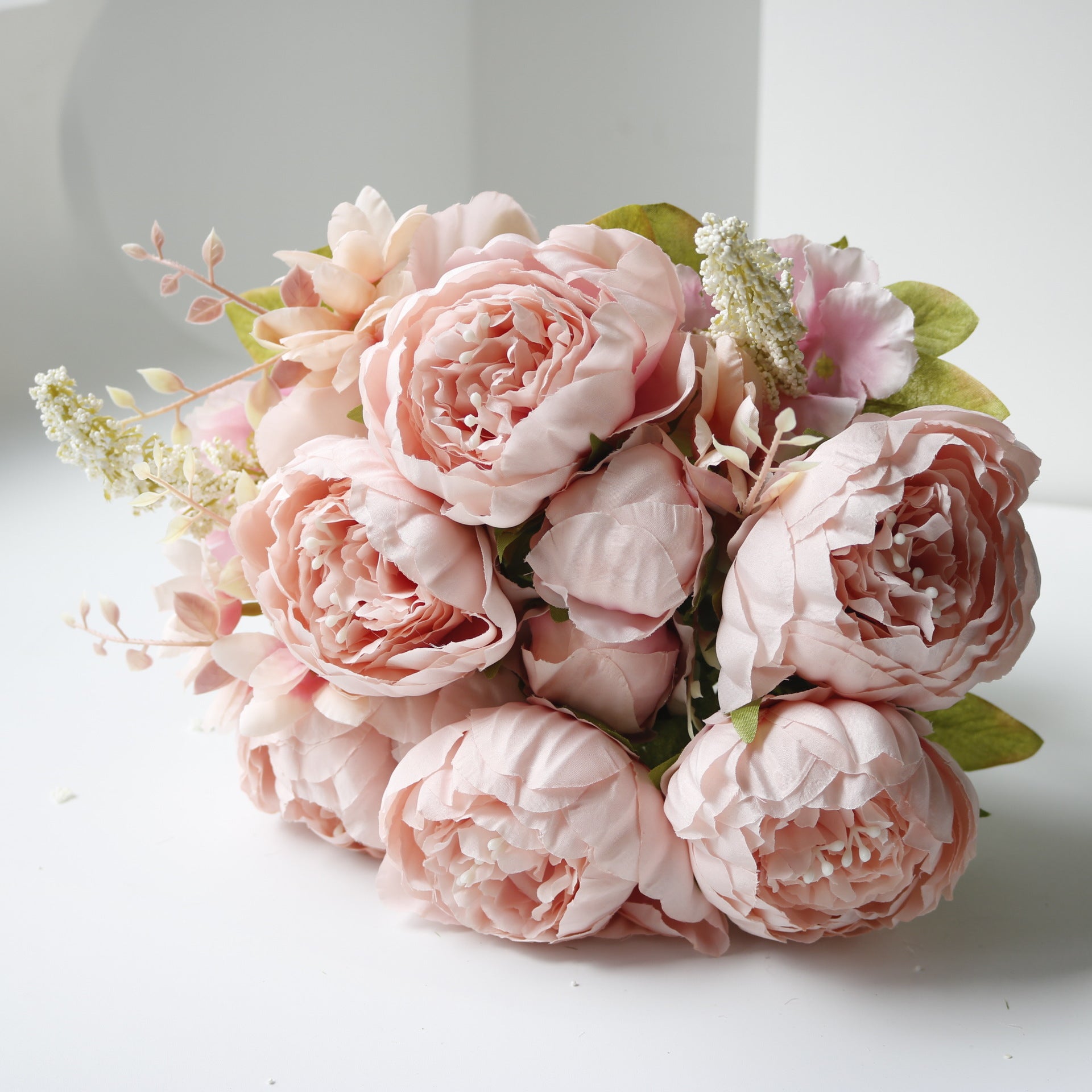 Valentine 13-Head European Faux Peony Autumn Flower Bouquet