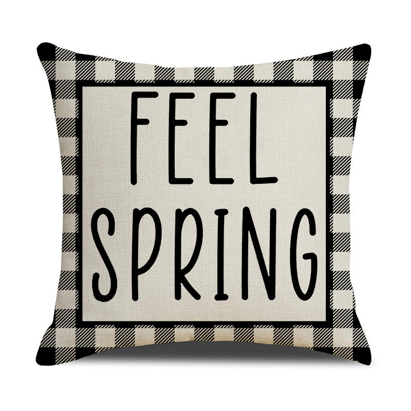 Spring Gingham Flower Pillow Covers – Farmhouse Truck Decor