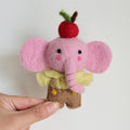 Needle Felt Animal Keychain Handmade Wool Felt Bag Charm
