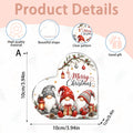 Christmas Gnomes Heart Acrylic Tabletop Decor
