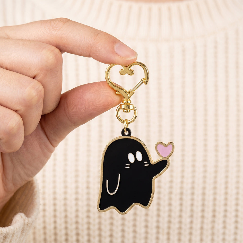 Acrylic Halloween Ghost Keychain Cute Seasonal Bag Charm