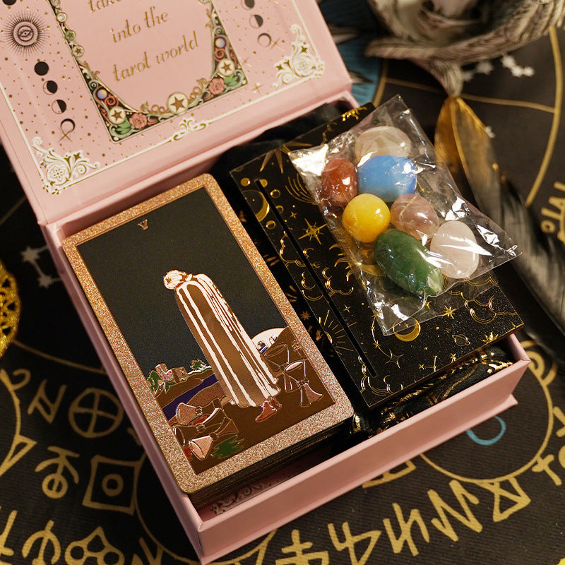Vintage Tarot Card Deck with Gift Box Divination Cards Set