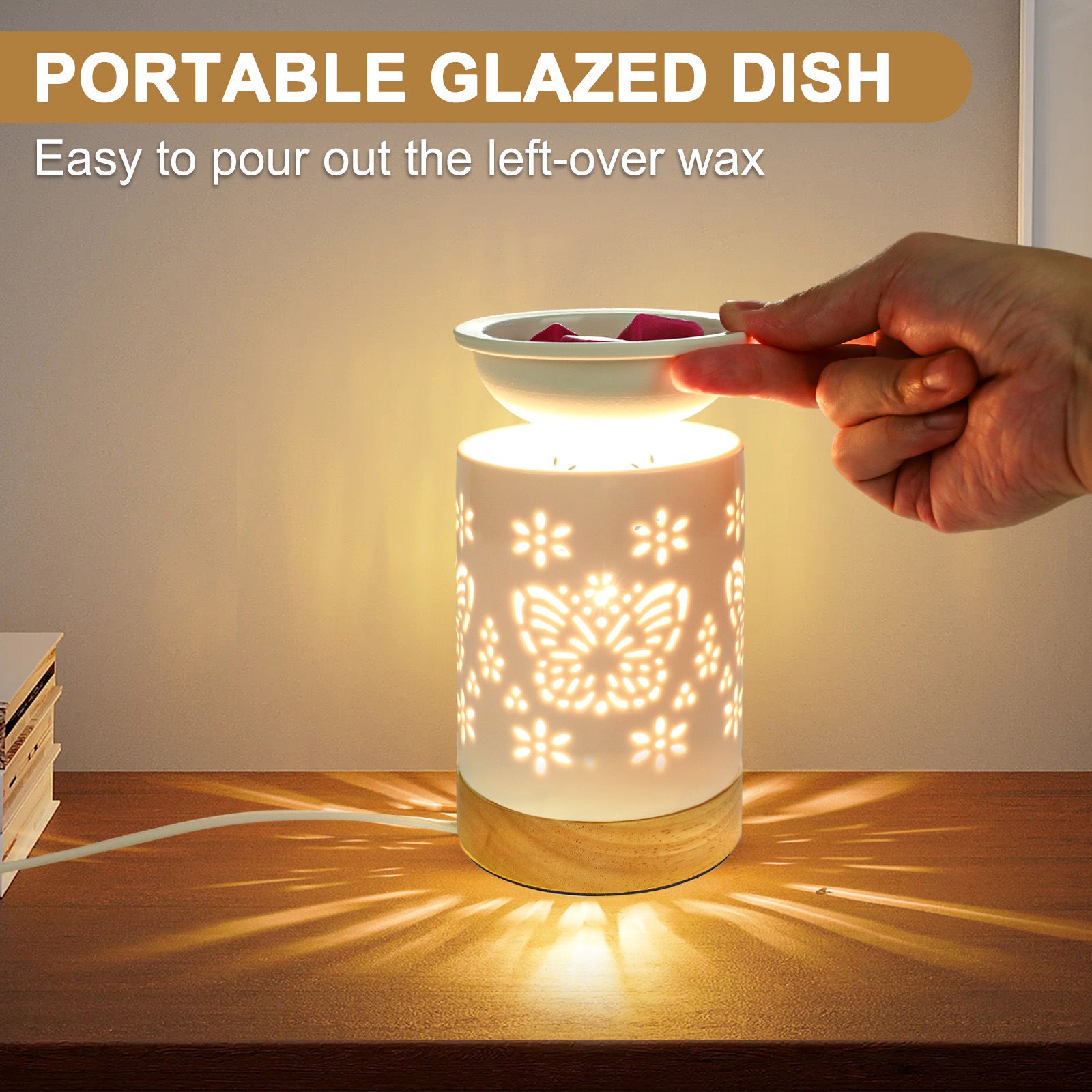 Valentine Holiday Decorations Nordic Flameless Wax Melt Lamp