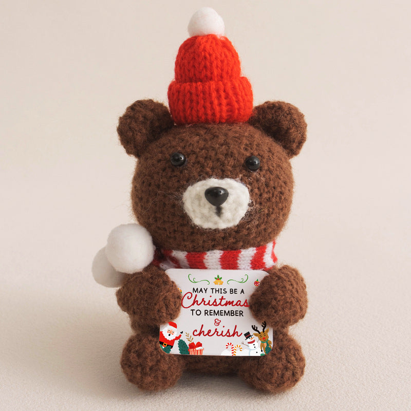 Handmade Crochet Christmas Dolls Santa Snowman Bear Reindeer