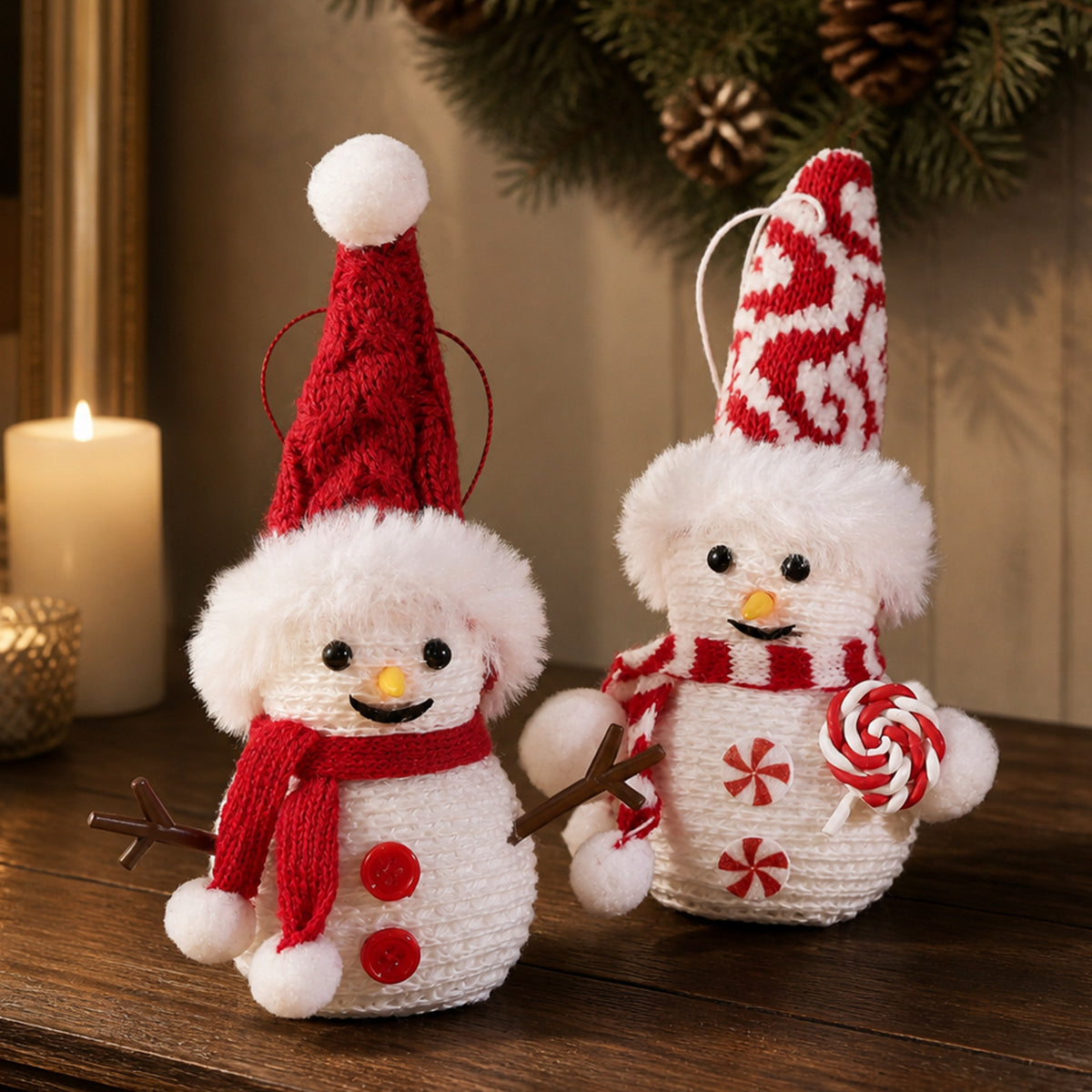 Handmade Christmas Snowman Tree Ornament Decoration
