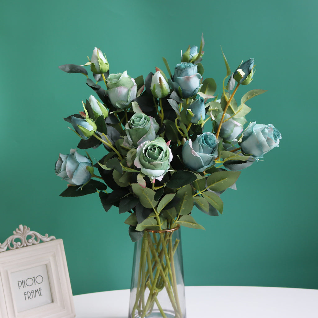 Valentine’s Faux Rose Bouquet 60cm Real Touch Home Decor