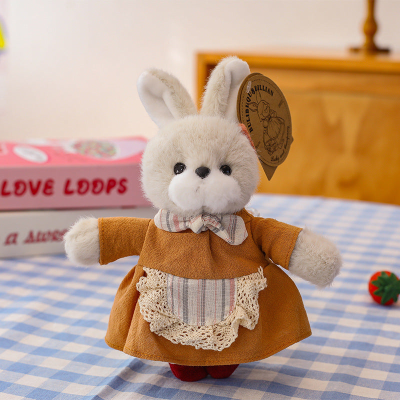 Vintage Bunny Plush Bag Charm Gift Cute Toy