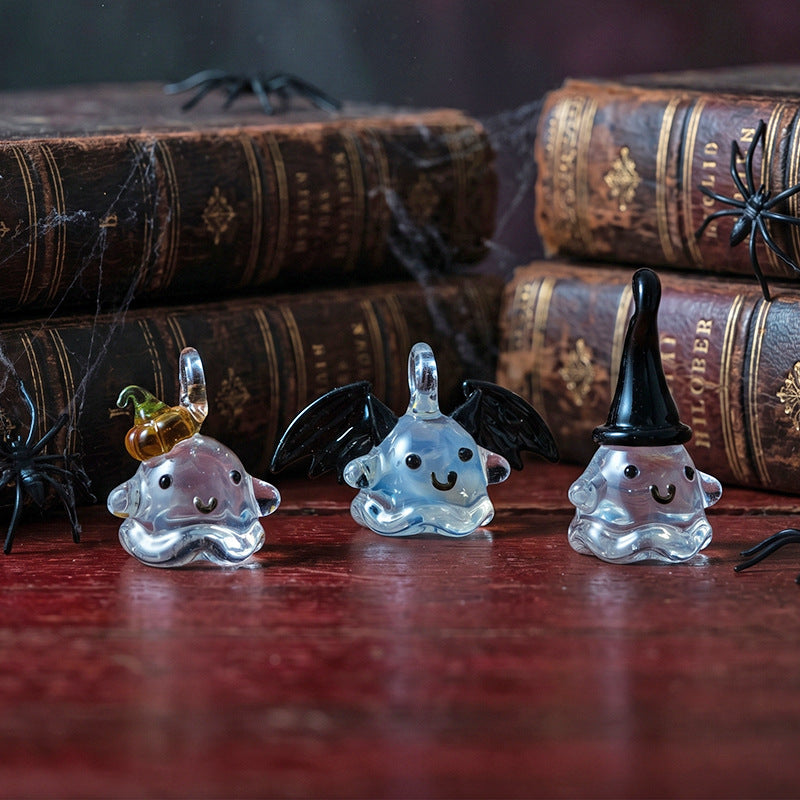 Handmade Glass Halloween Pendant Crystal Charm Hanging Decor