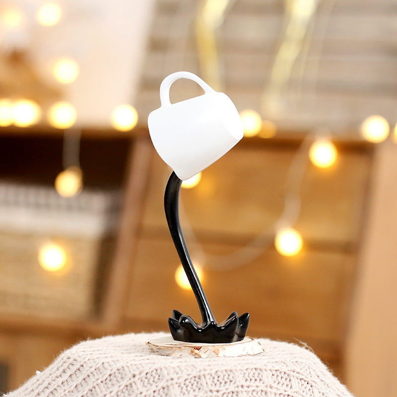 Floating Coffee Cup Resin Decor Modern Desk Home Gift