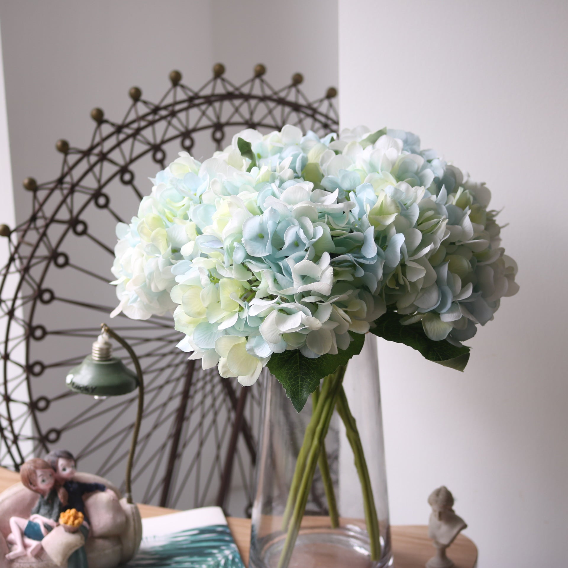 Artificial Hydrangea Flower Head Faux Wedding Home Decor