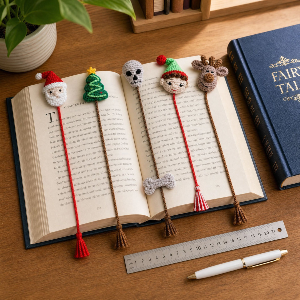 Christmas Handmade Crochet Bookmark