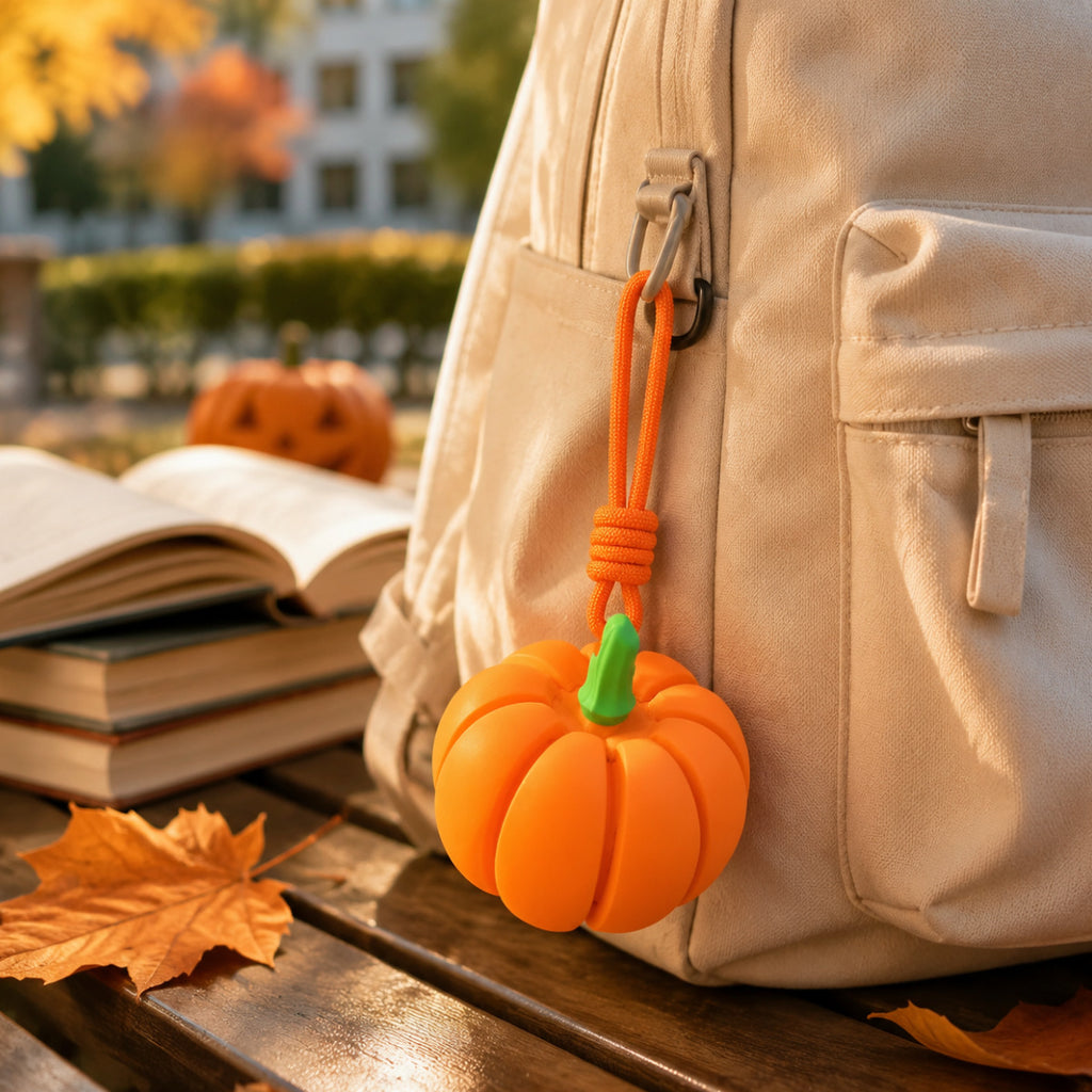 3D Printed Pumpkin Halloween Decoration Keychain Fidget Accessory