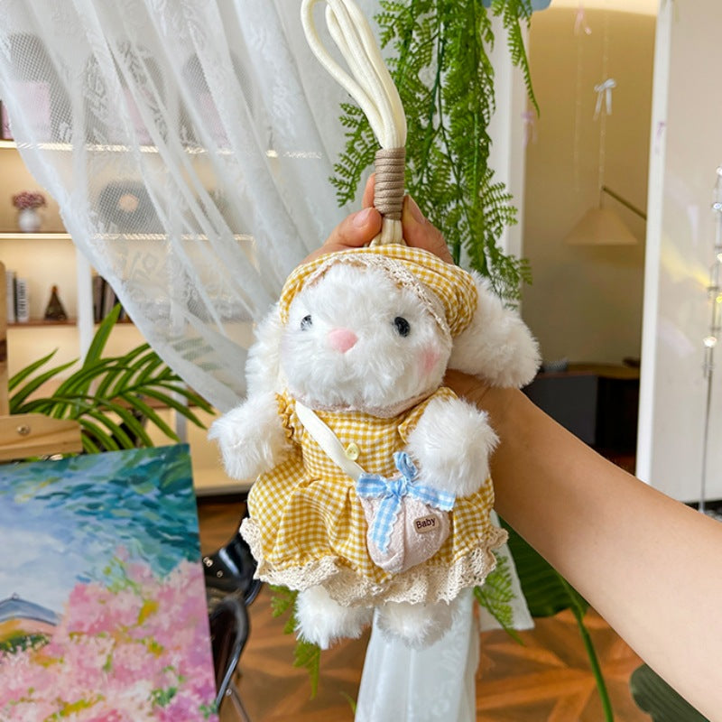 Cute Bunny Plush Keychain Bag Charm Gift Toy