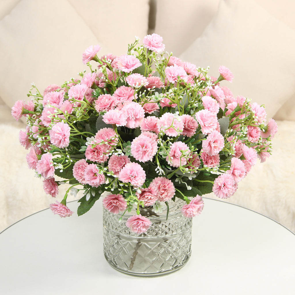 Silk Flower Bouquet Faux Floral Decorative Accent
