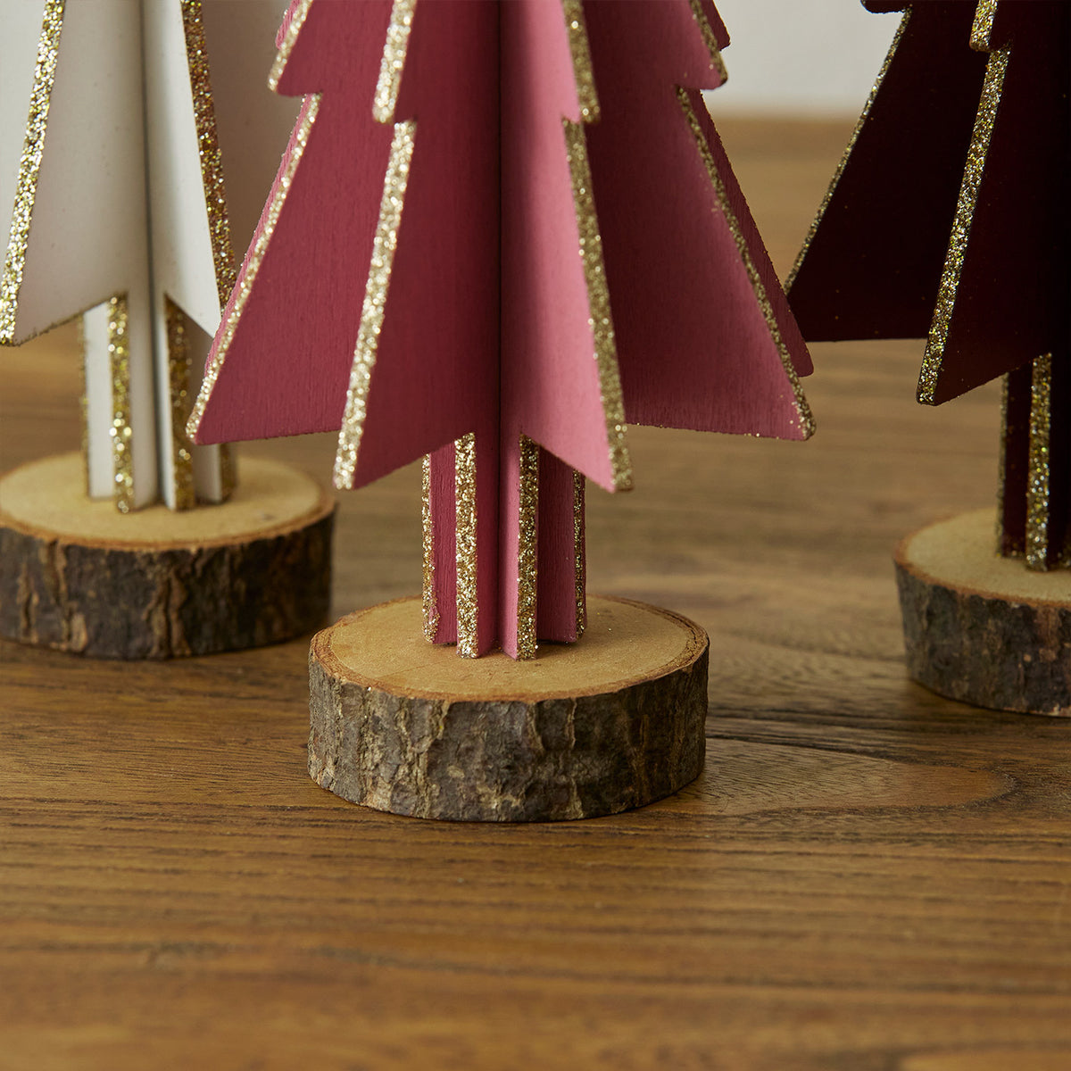 Mini Wooden Christmas Tree Tabletop Holiday Decor