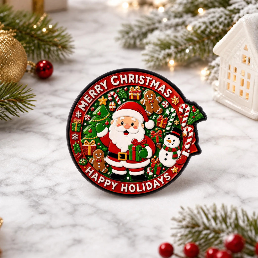 Christmas Pin Brooch Santa Snowman Holiday Jewelry