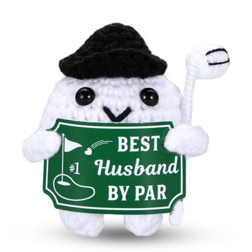 Handmade Crochet Golf Ball Plush Sports Gift Decor