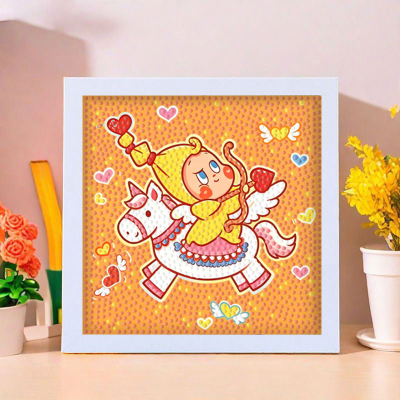 Diamond Painting Kit With Frame Cute Cartoon DIY Craft