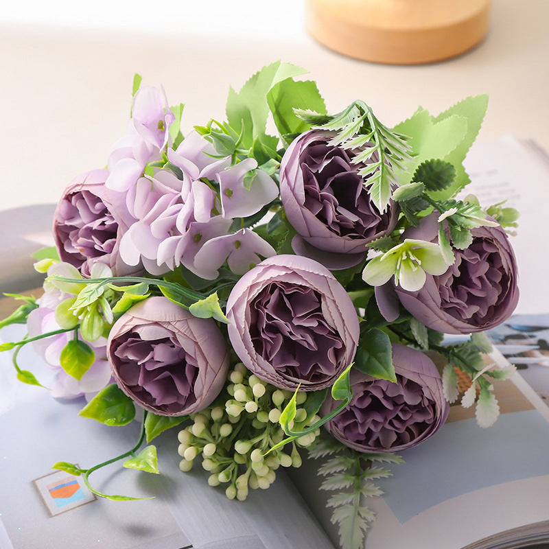 Valentine’s Day Nordic Faux Peony Bouquet Wedding Home Decor