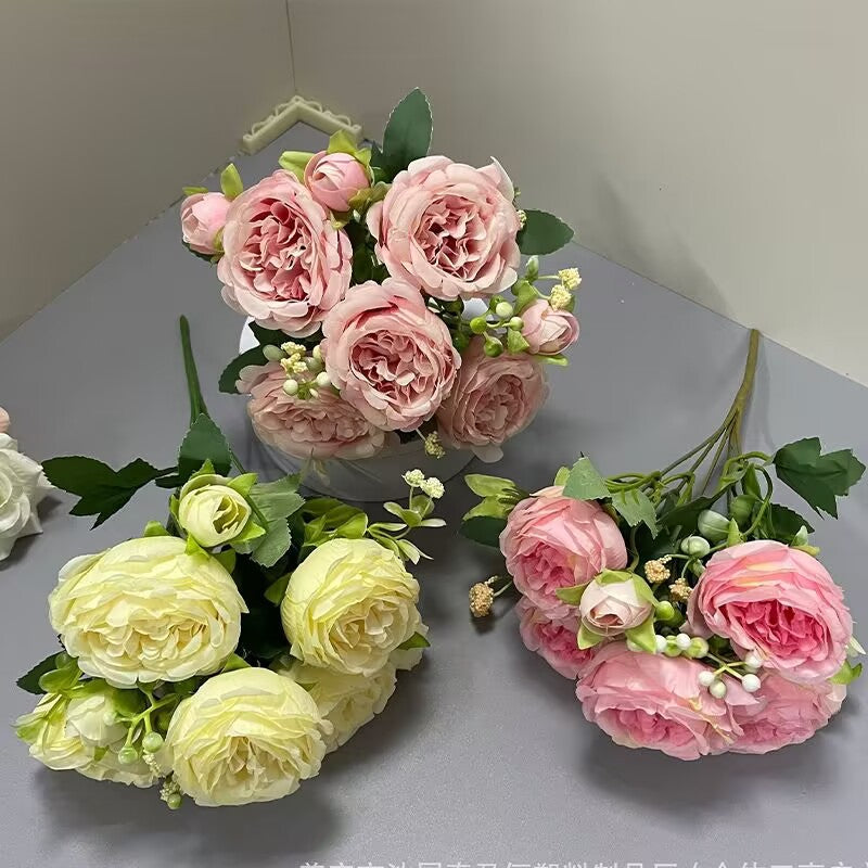 Valentine’s Day Faux Rose Bouquet for Home Wedding Decor