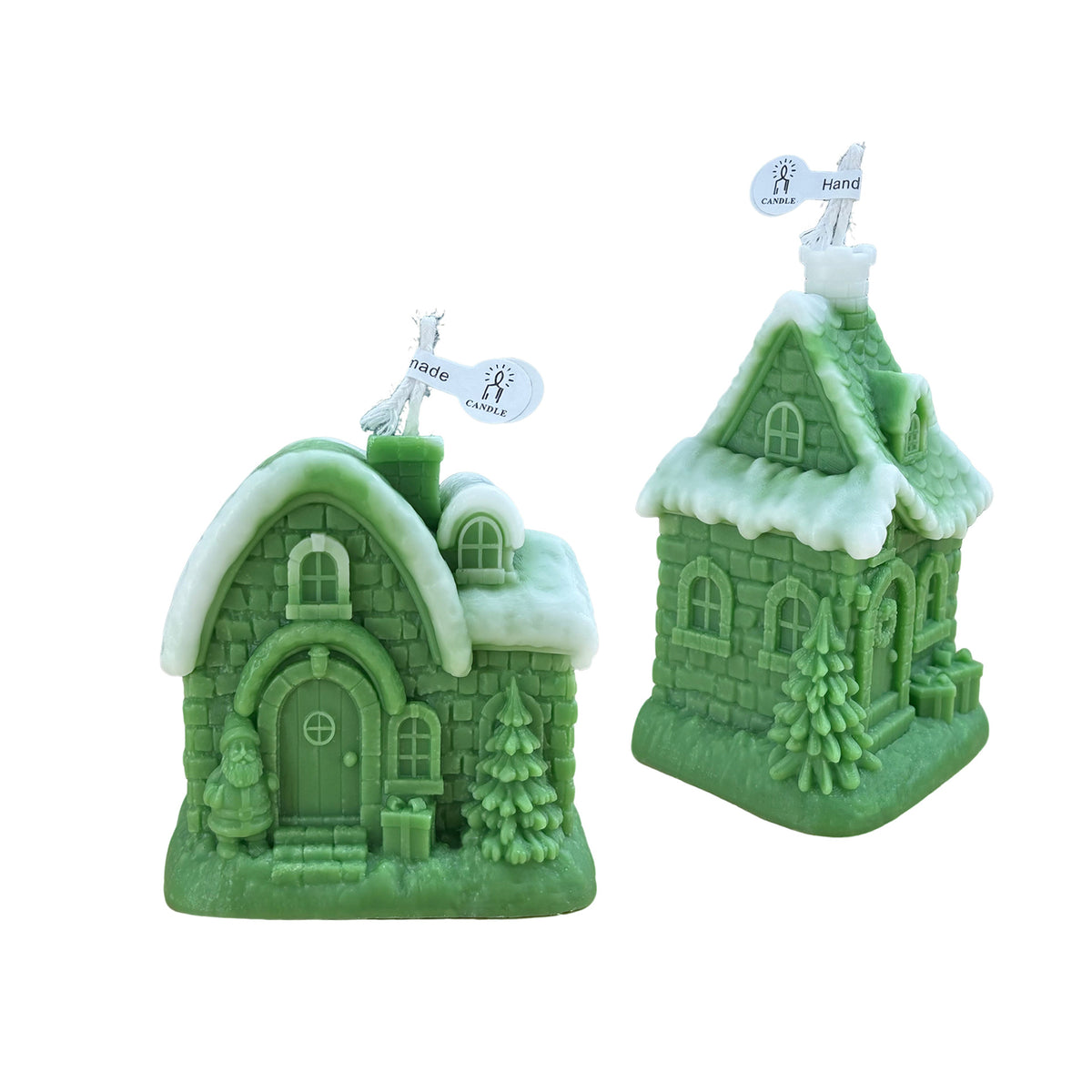 Christmas Tree Candle Holiday Decor Winter Village Tabletop Accent