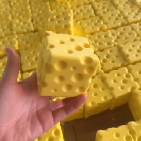 Cheese Cube Squishy Slow Rising Stress Relief Toy