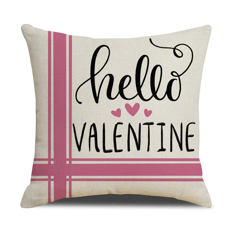 Valentine Gnome Pillow Covers Set Love Print Sofa Decor