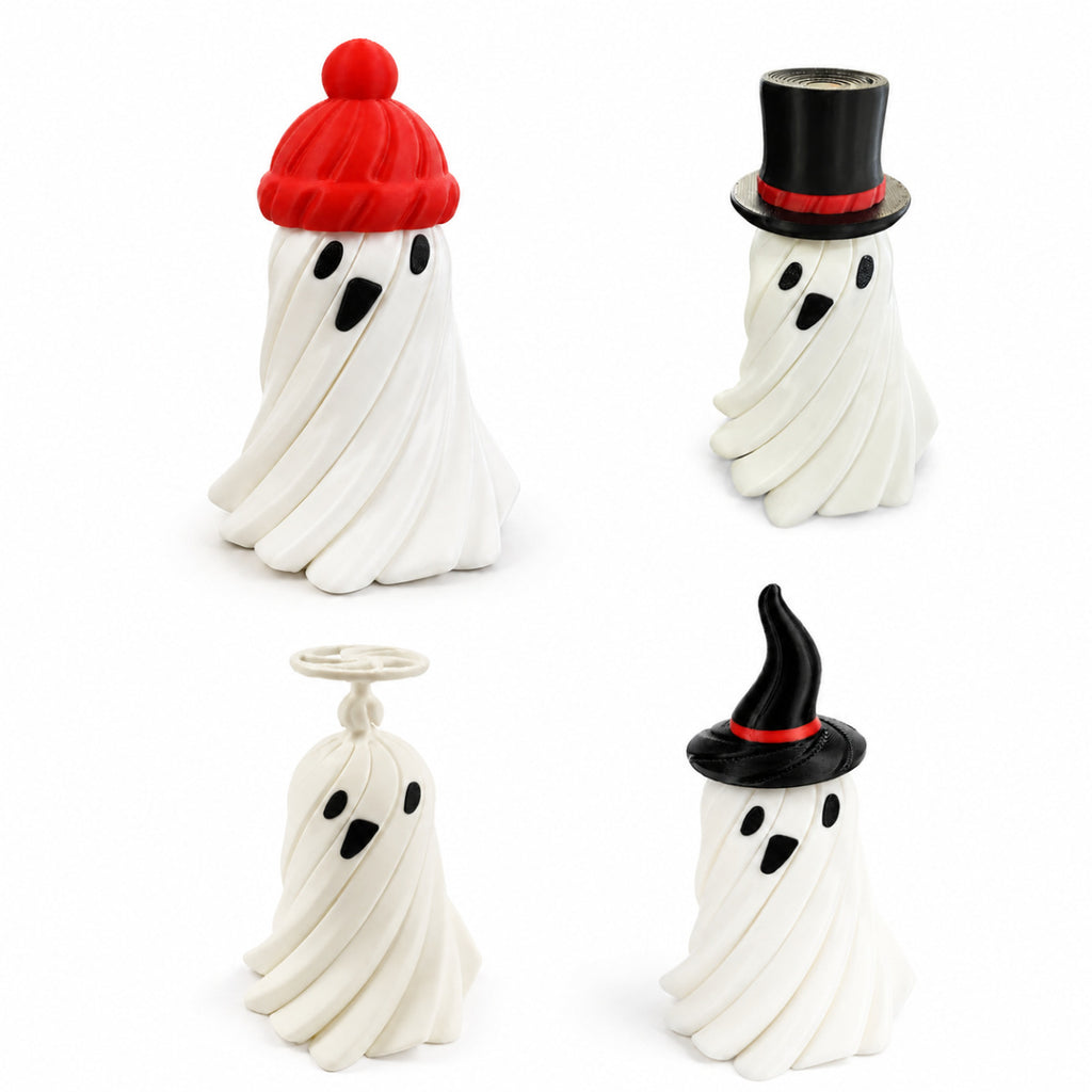 3D Printed Halloween Ghost Fidget Toy Stretchable Desk Decoration