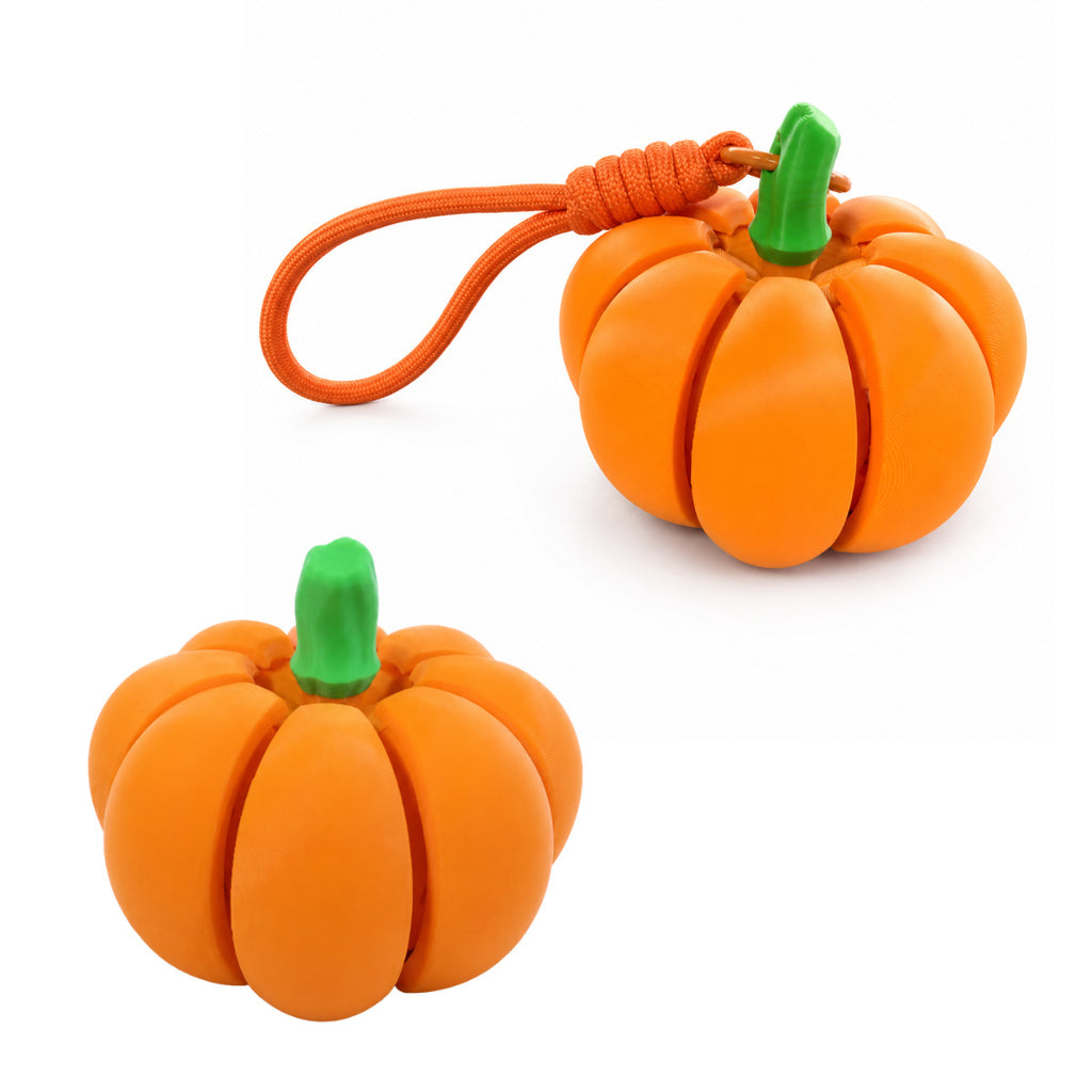 3D Printed Pumpkin Halloween Decoration Keychain Fidget Accessory