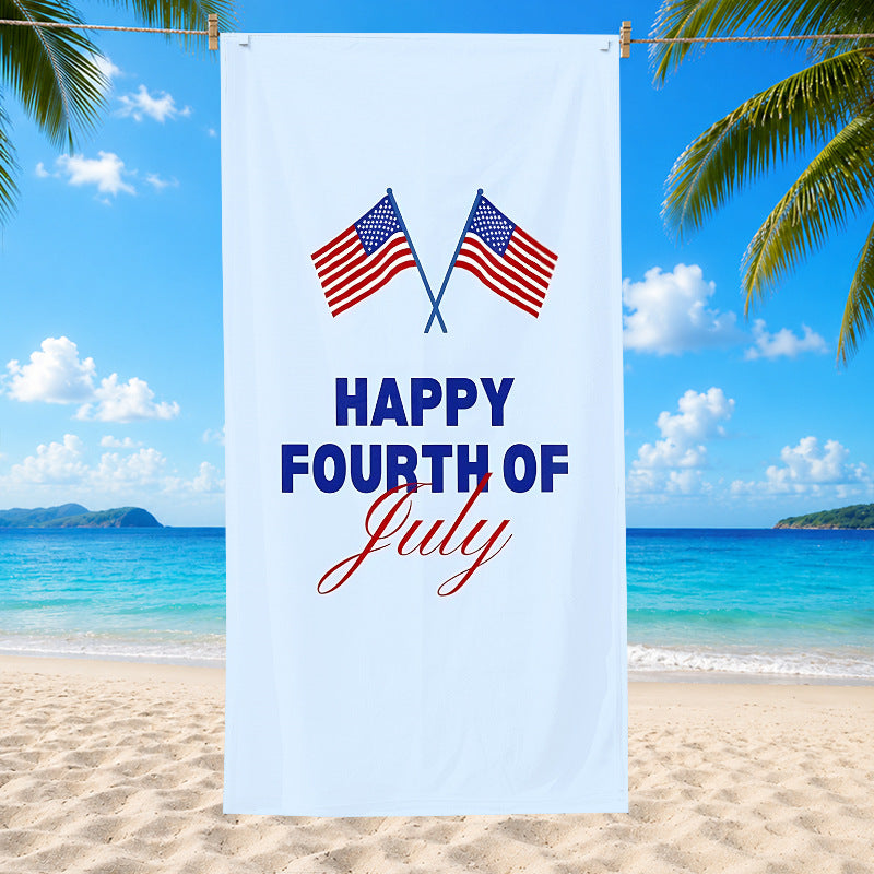 4th of July Patriotic Beach Towel Collection USA Flag Prints