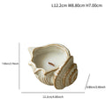 Conch Ceramic Candle Holder with Candle Tabletop Decor