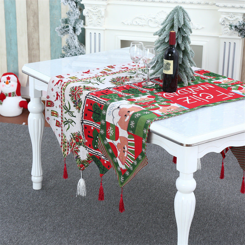 Christmas Table Runner Holiday Dining Decor