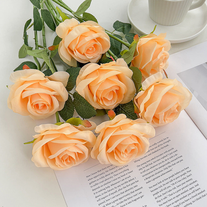 Valentine’s Day Artificial Rose Stems for Home Wedding Decor