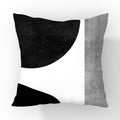 Modern Color Block Linen Square Throw Pillow Cover 18x18