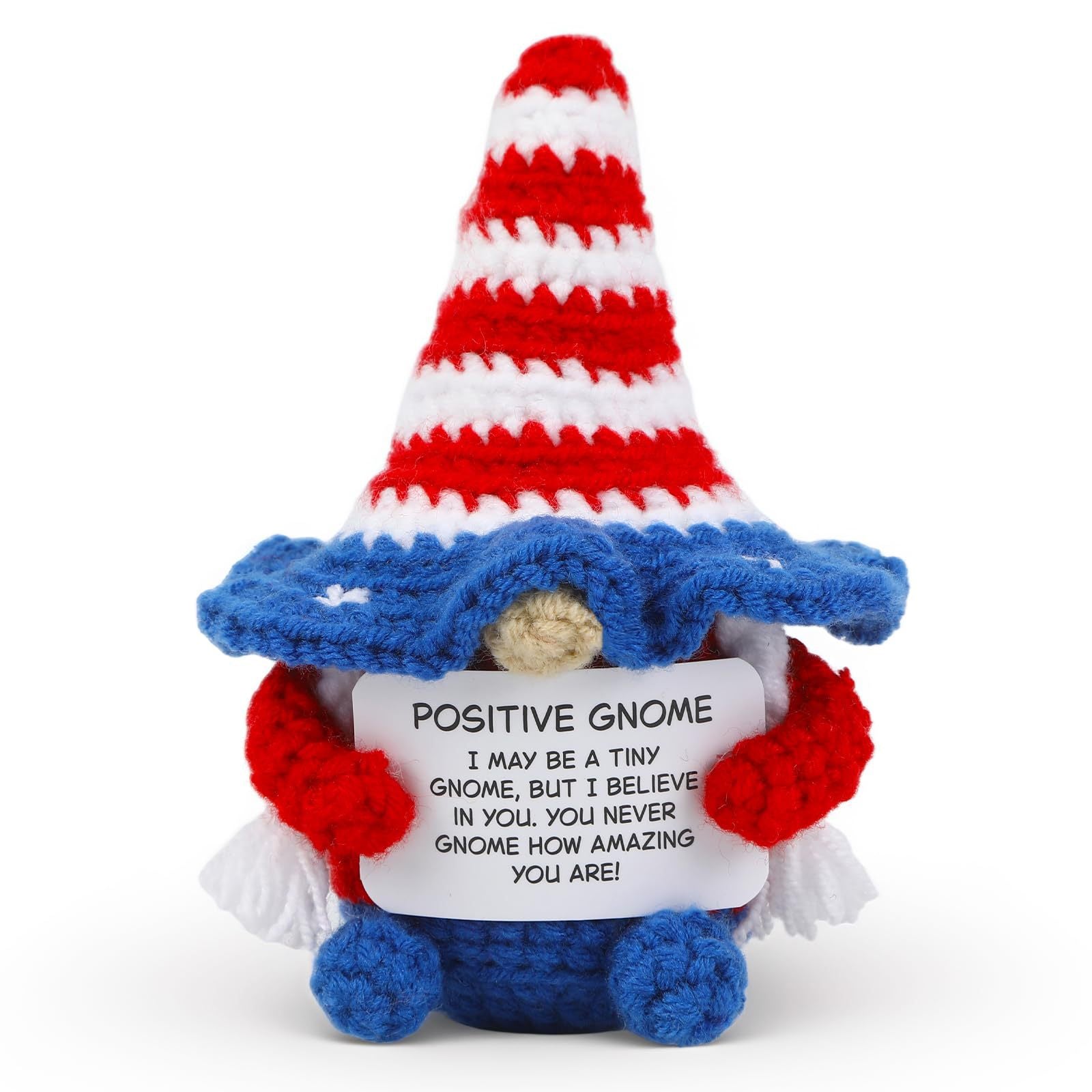 Handmade Crochet Gnome Plush Seasonal Gift Decor