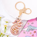 Rhinestone Seahorse Keychain Ocean Animal Bag Charm