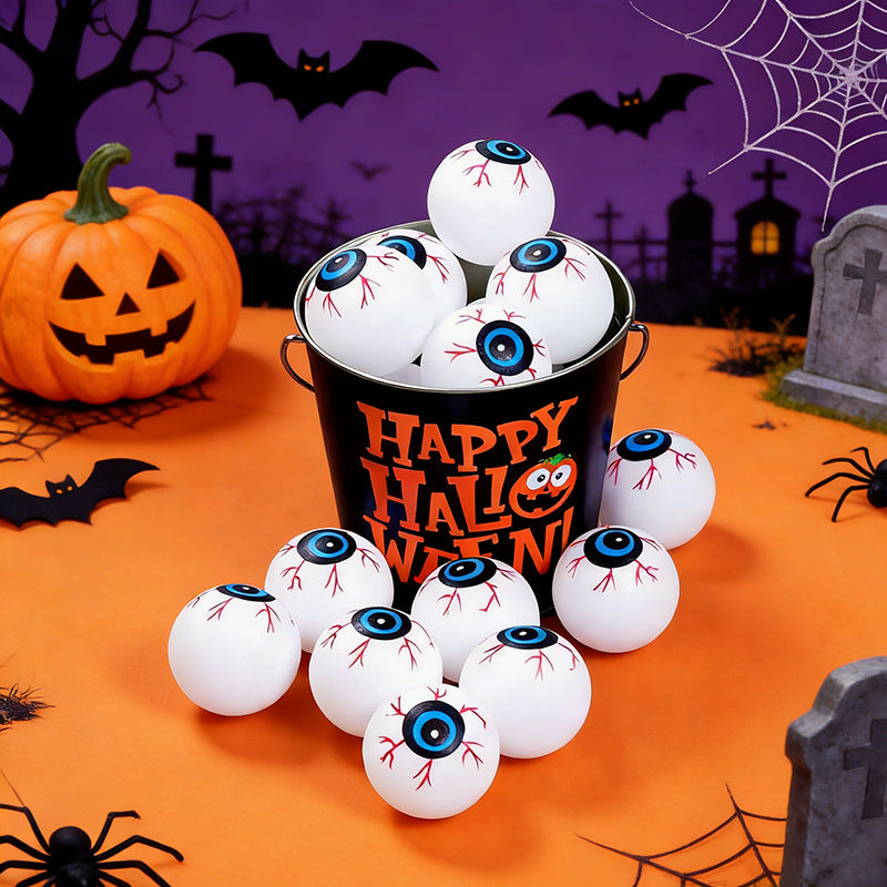 Halloween Glow Eyeball Decorations Light Up Party Props