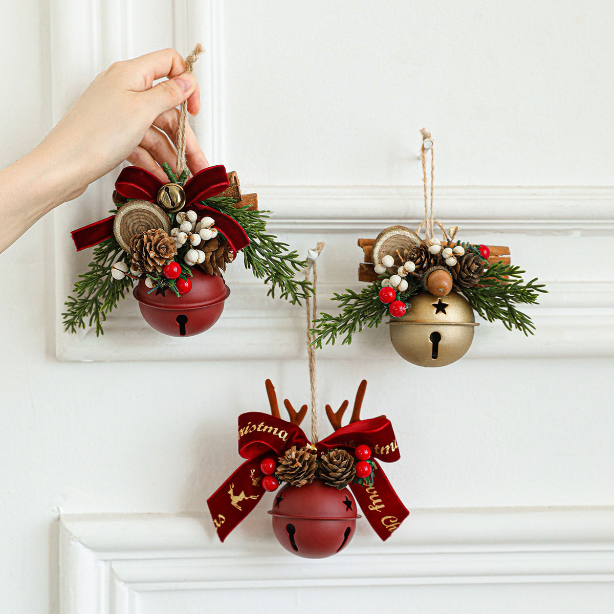 Christmas Bell Hanging Ornaments Festive Holiday Decor