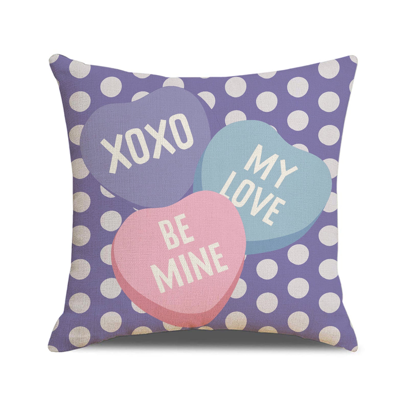 Valentine Candy Heart Pillow Covers Romantic Home Decor