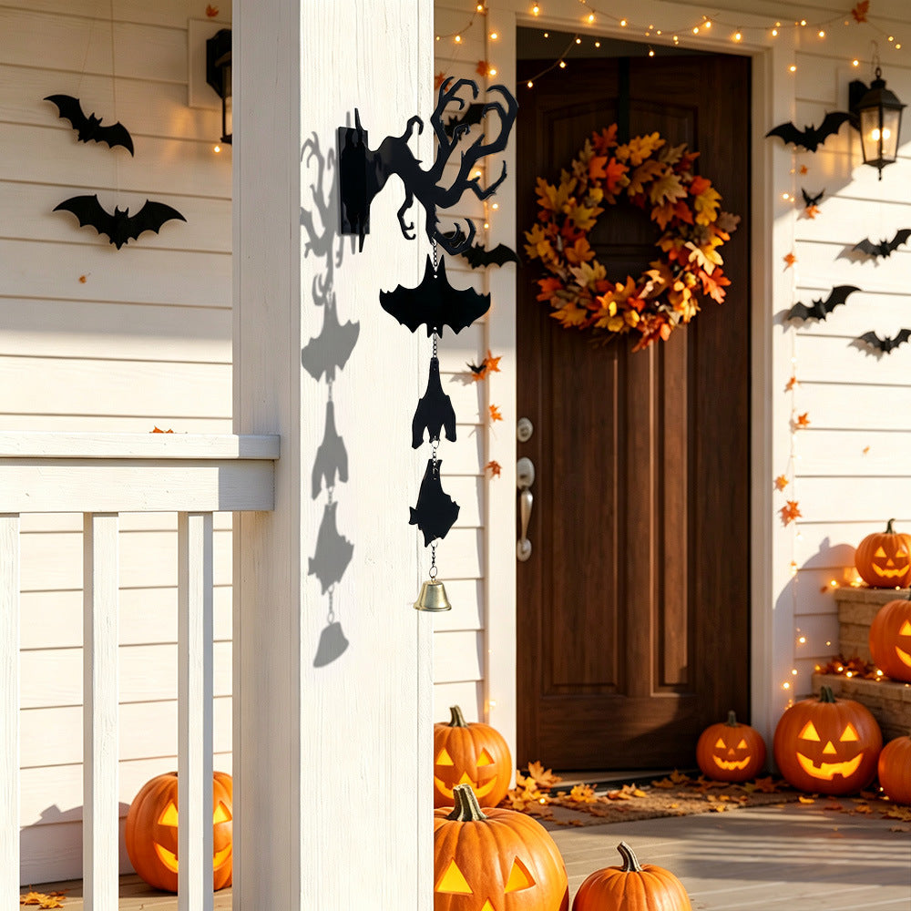 Acrylic Halloween Bat Garland Hanging Wall Decoration