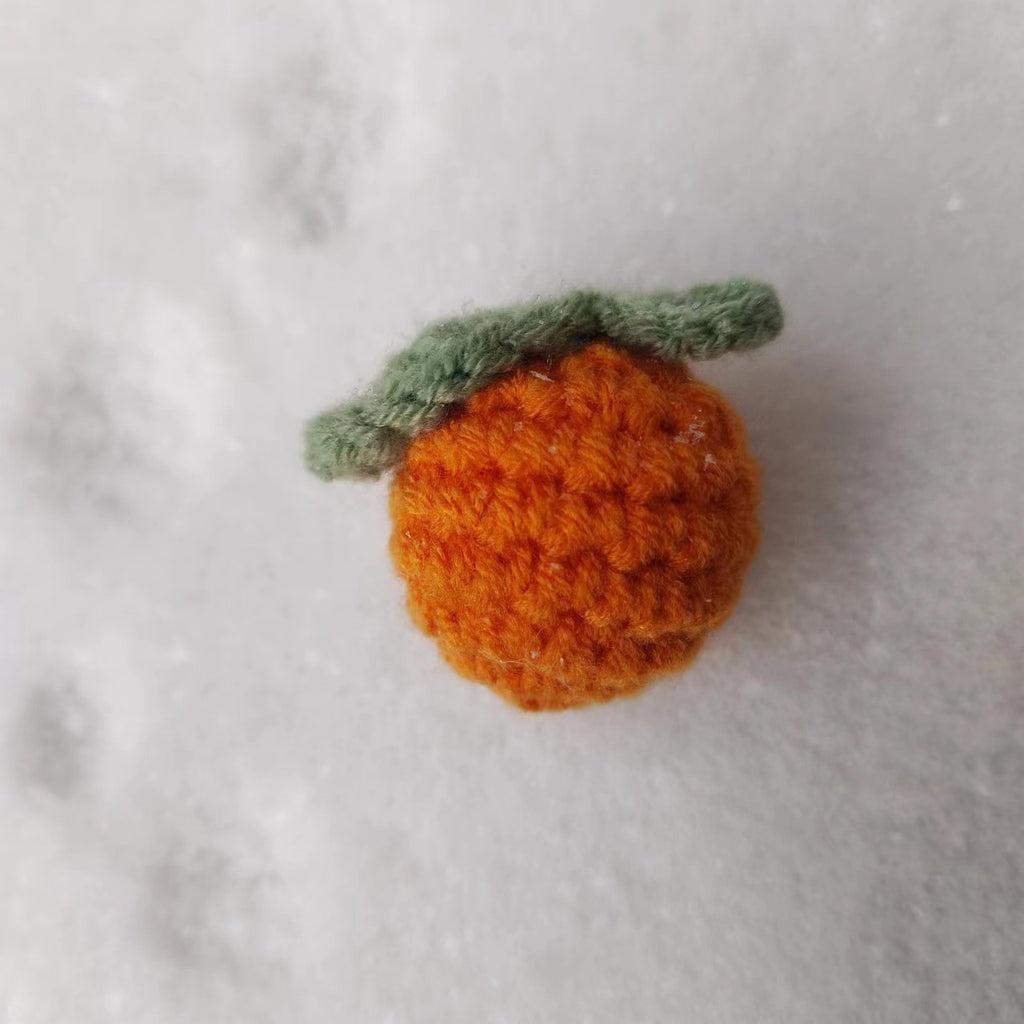 Crochet Fruit Keychain Handmade Cute Bag Charm Gift