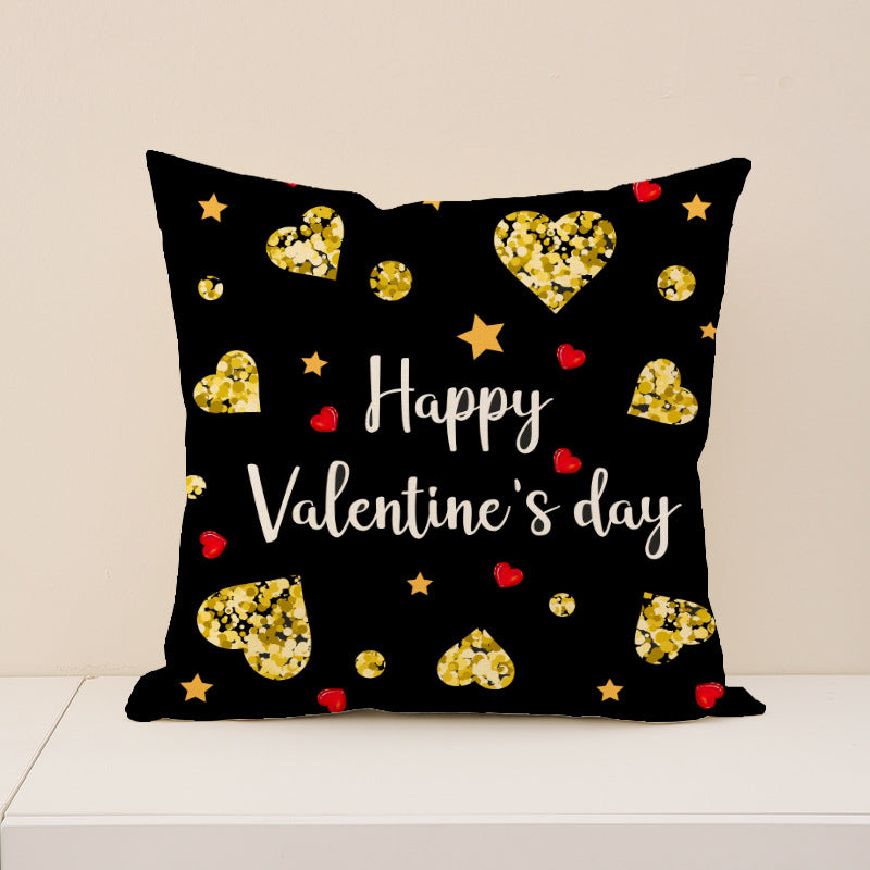Valentines Day Heart Throw Pillow Covers Romantic Home Decor